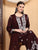 Shiza Chikankari Premium Modal Co-ord Set (Brown)