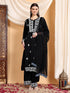 Shiza Chikankari Premium Modal Co-ord Set (Black)