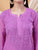Dua Premium Viscose 3D Chikankari Straight Kurta (Lilac)