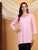 Misha Chikankari Modal Short Kurti (Baby Pink)
