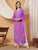Dua Premium Viscose 3D Chikankari Straight Kurta (Lilac)