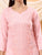 Alina Chikankari Modal Straight Kurta (Pastel Peach)