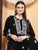 Shiza Chikankari Premium Modal Co-ord Set (Black)
