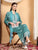 Shiza Chikankari Premium Modal Co-ord Set (Spanish Green)