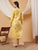 Anika Chikankari Mulmul Co-ord Set (Yellow)