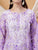 Anika Chikankari Mulmul Co-ord Set (Lavender)