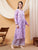 Anika Chikankari Mulmul Co-ord Set (Lavender)