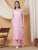 Raha Chikankari Strappy Rayon Co-ord Set (Baby Pink)