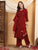 Farha Chikankari Premium Modal Co-ord Set (Maroon)