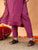 Ananya Chikankari Kurta Pant Cotton Co-ord Set (Wine)