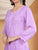 Meher Chikankari Ombre Rayon Co-ord Set (Lavender)