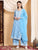 Haya Chikankari Rayon Co-ord Set (Powder Blue)