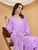 Meher Chikankari Ombre Rayon Co-ord Set (Lavender)