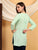 Misha Chikankari Modal Short Kurti (Pista Green)