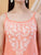 Raha Chikankari Strappy Rayon Co-ord Set (Peach)