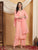 Farha Chikankari Premium Modal Co-ord Set (Peach)