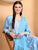 Haya Chikankari Rayon Co-ord Set (Powder Blue)