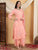 Farha Chikankari Premium Modal Co-ord Set (Peach)