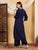 Faiza Chikankari Rayon Co-ord Set (Navy)