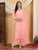 Farha Chikankari Premium Modal Co-ord Set (Peach)