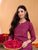 Priya Chikankari Kurta Palazzo Cotton Co-ord Set (Wine)