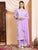 Haya Chikankari Rayon Co-ord Set (Lilac)