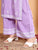 Haya Chikankari Rayon Co-ord Set (Lilac)