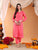 Ananya Chikankari Kurta Pant Cotton Co-ord Set (Coral)