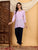 Misha Chikankari Modal Short Kurti (Lilac)