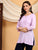 Misha Chikankari Modal Short Kurti (Lilac)
