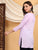 Misha Chikankari Modal Short Kurti (Lilac)