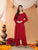 Maryam Chikankari Rayon Co-ord Set (Maroon)
