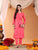 Ananya Chikankari Kurta Pant Cotton Co-ord Set (Coral)
