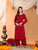Maryam Chikankari Rayon Co-ord Set (Maroon)