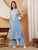 Raha Chikankari Strappy Rayon Co-ord Set (Powder Blue)