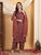 Farha Chikankari Premium Modal Co-ord Set (Brown)