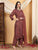 Farha Chikankari Premium Modal Co-ord Set (Brown)