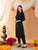 Ananya Chikankari Kurta Pant Cotton Co-ord Set (Black)