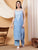 Raha Chikankari Strappy Rayon Co-ord Set (Powder Blue)