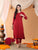 Ananya Chikankari Kurta Pant Cotton Co-ord Set (Maroon)