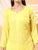 Alina Chikankari Modal Straight Kurta (Yellow)