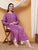 Dua Premium Viscose 3D Chikankari Straight Kurta (Mauve)