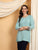 Misha Chikankari Modal Short Kurti (Spanish Green)