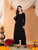Maryam Chikankari Rayon Co-ord Set (Black)