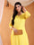 Ananya Chikankari Kurta Pant Cotton Co-ord Set (Yellow)