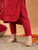 Ananya Chikankari Kurta Pant Cotton Co-ord Set (Maroon)