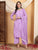 Farha Chikankari Premium Modal Co-ord Set (Lavender)
