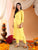 Ananya Chikankari Kurta Pant Cotton Co-ord Set (Yellow)