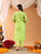 Ananya Chikankari Kurta Pant Cotton Co-ord Set (Parrot Green)