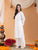 Maryam Chikankari Rayon Co-ord Set (White)